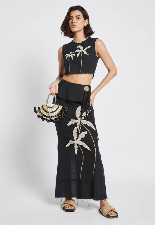Surf Black Skirt